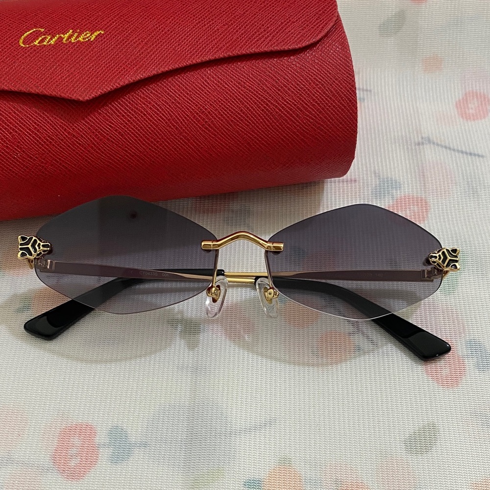 Cartier Black Lens Sunglasses